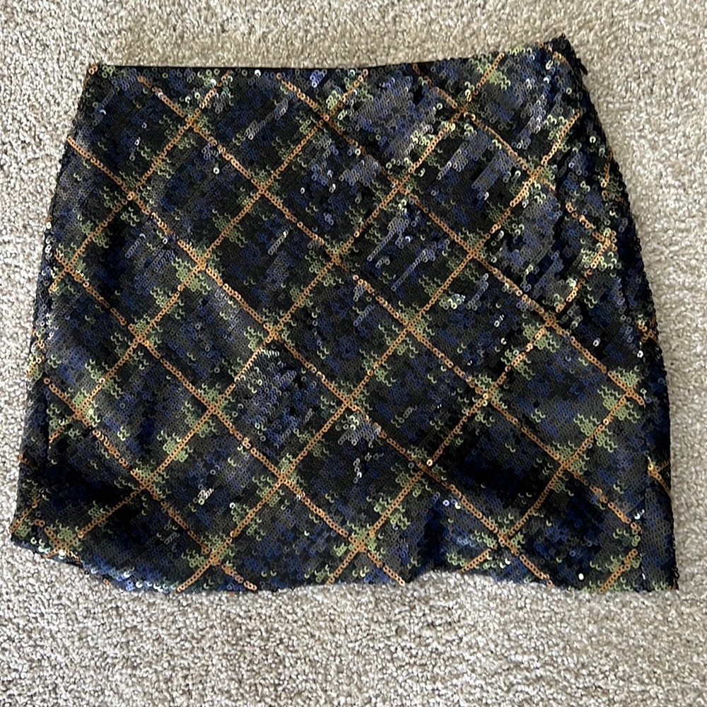 Polo Ralph Lauren girls plaid sequin skirt size 10